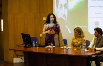 Celebration of 101st birth anniversary of Pandit Deen Dayal Upadhyaya at Faculdade de Letras da Universidade de Lisboa (FLUL), 25.09.2017